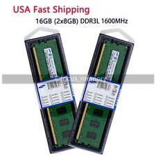 Samsung 16GB 2x8GB DDR3-1600 MHz PC3L-12800 1.35V 240PIN DIMM Memory For Desktop picture