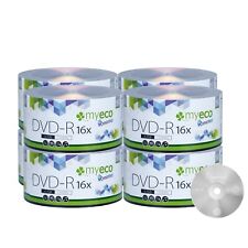400 Pack MyEco DVD-R DVDR 16X 4.7GB Economy Branded Logo Blank Recordable Disc picture