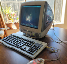 Apple iMac G3 Graphite Vintage Computer W/ Keyboard + Mouse TESTED WORKS -Read picture