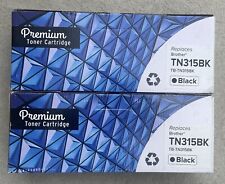 Premium Brand For Brother TN315BK Black Toner Cartridge Lot Of 2 New. picture