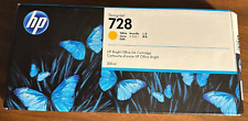 Genuine HP DesignJet 728 YELLOW 300mL Bright Office Ink Cartridge 3/2024 picture