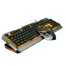 Ninja Dragons Tungsten Gold Metal Frame Gaming Keyboard and Mouse Set picture