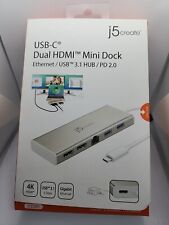 j5create JCD381 USB Type-C Dual HDMI Mini Dock Adapter picture