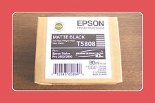 Genuine Epson Pro 3800 3880 Matte Black Ink  T5808 T580800 Exp 08-2018 picture