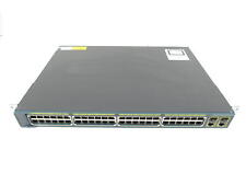 Cisco Catalyst 2960 WS-C2960-48PST-L V01 48-Ports Network Switch w/RMK C5 picture