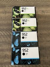 2…Genuine HP 952XL (F6U19AN) Black Ink Cartridge Expires 2026 NEW 952 XL+ FREE picture