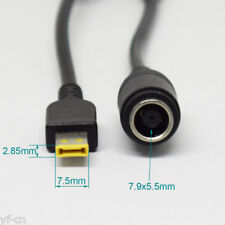 100pcs 7.9x5.5mm Round Female to Square Adapter Cable for Lenovo Thinkpad Laptop picture