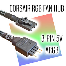 Corsair 4-Pin RGB Fan Hub to Standard ARGB 3-pin 5V Adapter picture