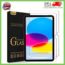 (2 Pack) Glass Screen Protector for iPad 10th Generation (10.9 inch 2022 models) picture