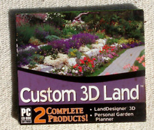 Custom 3D Land Designer Garden Planner PC CD-ROM Windows 98 / ME / XP CD (2004) picture
