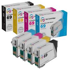 LD Reman Ink Cartridge for Epson T069 Set of 4: T069120 T069220 T069320 T069420 picture