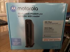 Motorola MG7540 (16x4) Cable Modem + AC1600 Dual Band Wi-Fi Router Combo Used picture