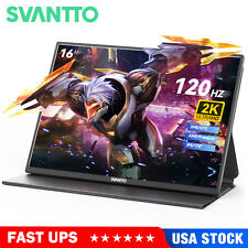 SVANTTO 16” 2K Portable Monitor 120Hz Type C VESA Gaming Monitor For Laptop PS picture