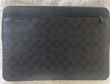 Coach Signature 15 Inch Laptop Case (Black/Oxblood) - NWT (66552) picture