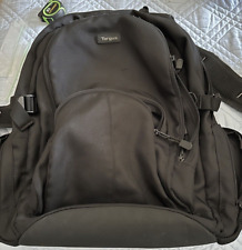 TARGUS GROVE LAPTOP Heavy-Duty Black Backpack Padded Nylon Case 18” Tall 14”wide picture