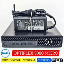 Dell OptiPlex 3080 Micro Desktop PC i5-10500T 32GB 512GB SSD Win 11 Pro WIFI picture