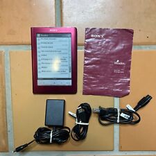 SONY Digital Book Reader PRS-600 6” Touch Edition Pocket eBook - Red With Card picture