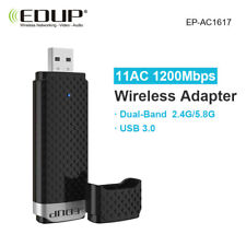 EDUP 11AC 1200M USB3.0 2.4G/5.8G Dual Band 802.11AC WiFi Adapter  for PC AC1617 picture