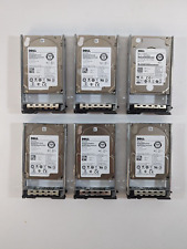 LOT OF 6 DELL 300GB 10K SAS HDD 6Gbps - 2.5