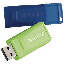 VERBATIM 98713 16GB Store 'n' Go USB Flash Drive (2 pk; Blue & Green) picture