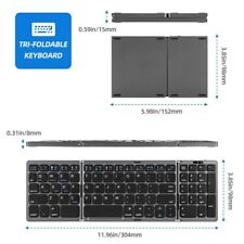 Foldable Bluetooth Keyboard Laelr Wireless Keyboard with Stand Holder Pocket-Siz picture