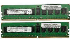 Micron 16GB 2x8GB PC4-17000 DDR4-2133P RAM ECC SERVER MTA18ASF1G72PZ-2G1A2II picture
