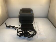 Zebra GX420t GX 420t Thermal Label Printer Auto Cutter w/ Power Supply *TESTED* picture