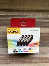 Canon CLI-281 Black, Cyan, Magenta & Yellow 4 Ink Cartridges picture
