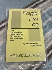 NOS NEW Texas Instruments TI-99/4A Asgard Software Diskette Page Pro 99 Geneve picture
