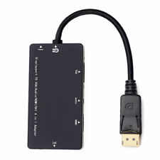 DisplayPort 1.2a to 4K HDMI Dual Link DVI VGA Passive Adapter 4 in 1 with Audio picture