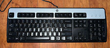 Hewlett Packard KU-0316 Black/Silver USB Wired 104-Key Layout Keyboard... picture