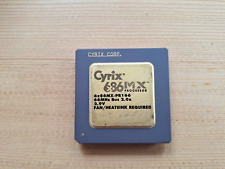 Cyrix 6x86MX-PR166 66Mhz BUS round TOP vintage CPU GOLD picture