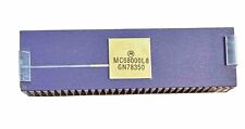 Vintage NEW, LOT of 5 ,Motorola MC68000L8 CPU GOLD TOP, PURPLE CERAMIC picture