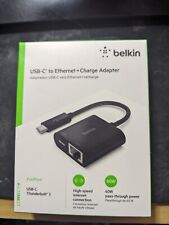 Belkin USB-C to Ethernet + Network Adapter Black Ultra fast Internet  New In Box picture