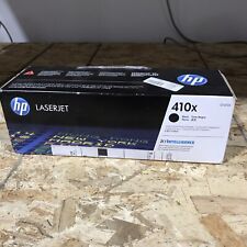 HP 410X CF410X BLACK Toner Cartridge Brand New Sealed Retail Box CF410X GENUINE picture