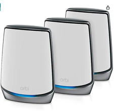 NETGEAR Orbi Whole Home Tri-band Mesh Wi-Fi 6 System RBK853 Router &2 Satellite picture