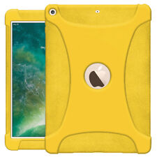 Shockproof Rugged Silicone Skin Fit Jelly Case Cover For Apple iPad 9.7 - Yellow picture