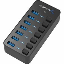 Sabrent 36W 7-Port USB 3.0 Hub with Individual Power Switches& LEDs Includes 36W picture