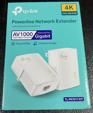 TP-Link AV1000 Gigabit Powerline Network Extender TL-PA7017 KIT New Open Box picture