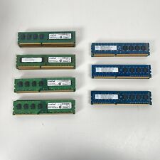 Lot of 37 pcs Crucial & Nanya 4GB DDR3 PC3-10600U Desktop RAM picture