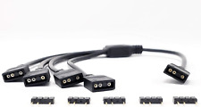 MICRO CONNECTORS 3-Pin Addressable RGB (ARGB) 1 to 4 Splitter Cable - 30cm with picture