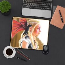Mother of Dragons Anime Mouse Pad Mat Game Keyboard Desk Non Slip 9.8x11.8in picture