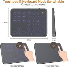 LTC Wired/Wireless Bluetooth Trackpad & Numpad, Portable Built-in Multi-Touch picture