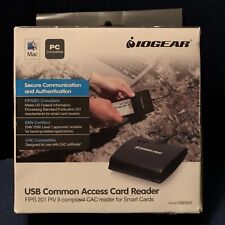 IOGEAR GSR202 USB Common Access Card Reader CAC EMV Certified FIPS 201 Compliant picture