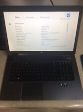 HP ZBook 17 G2 Intel Core i5-4310M 2.70 8GB NO HD/CADDY/BATTERY BIOS Only picture