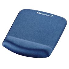 Fellowes 9287302 PlushTouch Mousepad Wrist Support with Microban - Blue Blue Plu picture