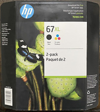 New Genuine HP 67XL Black & Color Ink Cartridge ENVY Pro 6452, 6455 picture