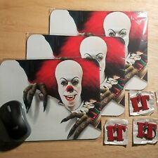 🤡 Pennywise / IT mousepad + IT metal keychain. New. Stephen King 🤡 picture
