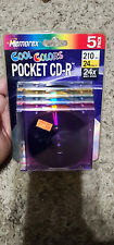 Memorex Cool Colors Pocket CD-R 5 Pack Discs 210 MB 24 Minute 24x Multi Speed picture