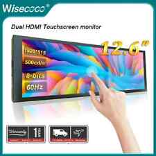 12.6in Stretched Bar TouchScreen Monitor for PC Raspberry pi CPU GPU RAM Display picture
